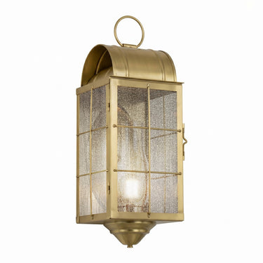 Durham Sconce shown in the Antique Brass finish with a Seedy shade - 9161-H-AB-SDY-C