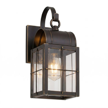 Durham Sconce shown in the Bronze finish with a Clear shade - 9131P-H-BZ-CL
