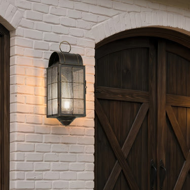 Durham Sconce shown in the Bronze finish with a Seedy shade - 9161-H-BZ-SDY-C 2
