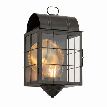 Durham Sconce shown in the Dark Brass finish with a Clear shade - 9111-H-DB-CL-C