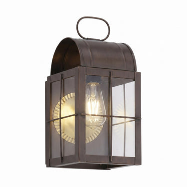 Durham Sconce shown in the Dark Brass finish with a Clear shade - 9131-H-DB-CL