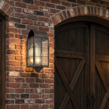 Durham Sconce shown in the Dark Brass finish with a Clear shade - 9161-H-DB-CL-C 2