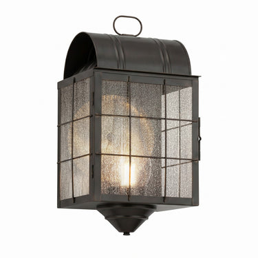Durham Sconce shown in the Dark Brass finish with a Seedy shade - 9111-H-DB-SDY-C