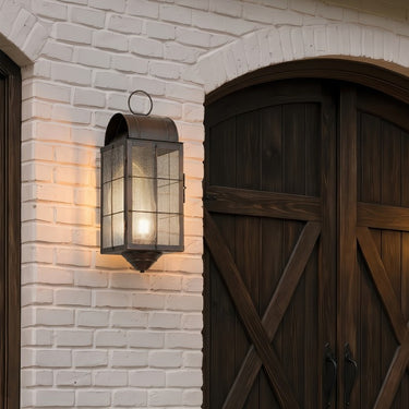 Durham Sconce shown in the Dark Brass finish with a Seedy shade - 9161-H-DB-SDY-C 2