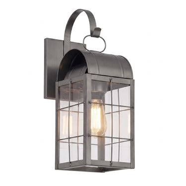 Durham Sconce shown in the Gunmetal finish with a Clear shade - 9121P-H-GM-CL