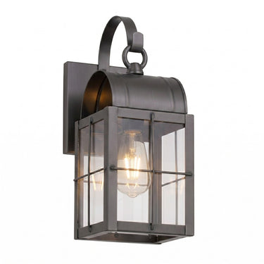 Durham Sconce shown in the Gunmetal finish with a Clear shade - 9131P-H-GM-CL