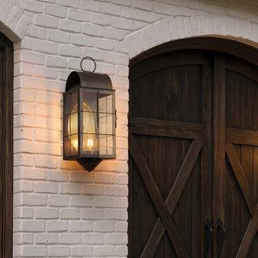 Durham Sconce shown in the Gunmetal finish with a Clear shade - 9161-H-GM-CL-C 2