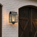 Durham Sconce shown in the Gunmetal finish with a Seedy shade - 9111-H-GM-SDY-C 2