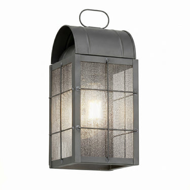Durham Sconce shown in the Gunmetal finish with a Seedy shade - 9121-H-GM-SDY