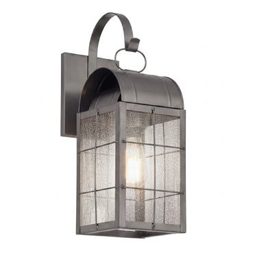 Durham Sconce shown in the Gunmetal finish with a Seedy shade - 9121P-H-GM-SDY