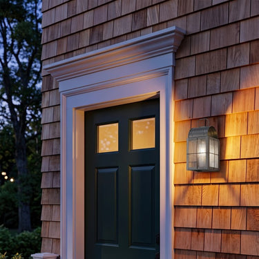 Durham Sconce shown in the Gunmetal finish with a Seedy shade - 9131-H-GM-SDY 2