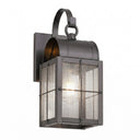 Durham Sconce shown in the Gunmetal finish with a Seedy shade - 9131P-H-GM-SDY