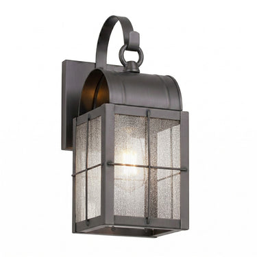 Durham Sconce shown in the Gunmetal finish with a Seedy shade - 9131P-H-GM-SDY