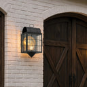 Durham Sconce shown in the Matte Black finish with a Clear shade - 9111-H-BK-CL-C 2