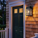 Durham Sconce shown in the Matte Black finish with a Clear shade - 9121P-H-BK-CL 2