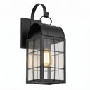 Durham Sconce shown in the Matte Black finish with a Clear shade - 9121P-H-BK-CL