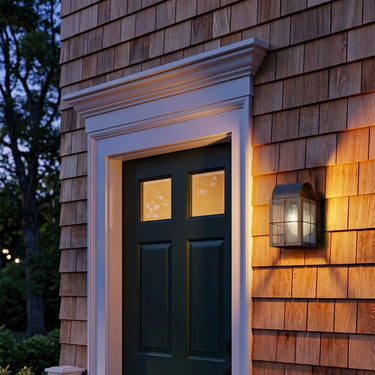 Durham Sconce shown in the Matte Black finish with a Clear shade - 9131-H-BK-CL 2