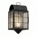 Durham Sconce shown in the Matte Black finish with a Seedy shade - 9111-H-BK-SDY-C