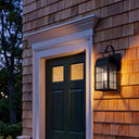 Durham Sconce shown in the Matte Black finish with a Seedy shade - 9121P-H-BK-SDY 2