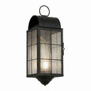Durham Sconce shown in the Matte Black finish with a Seedy shade - 9161-H-BK-SDY-C