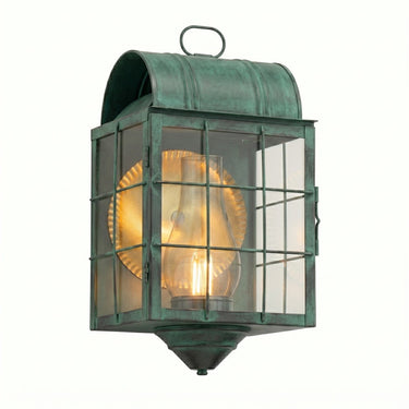 Durham Sconce shown in the Verde Green finish with a Clear shade - 9111-H-VG-CL-C
