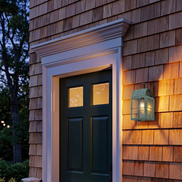 Durham Sconce shown in the Verde Green finish with a Clear shade - 9131-H-VG-CL 2
