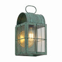 Durham Sconce shown in the Verde Green finish with a Clear shade - 9131-H-VG-CL