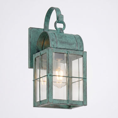Durham Sconce shown in the Verde Green finish with a Clear shade - 9131P-H-VG-CL
