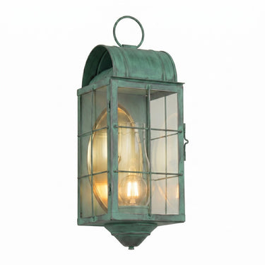 Durham Sconce shown in the Verde Green finish with a Clear shade - 9161-H-VG-CL-C