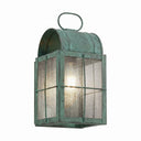 Durham Sconce shown in the Verde Green finish with a Seedy shade - 9131-H-VG-SDY
