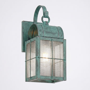 Durham Sconce shown in the Verde Green finish with a Seedy shade - 9131P-H-VG-SDY