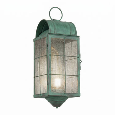 Durham Sconce shown in the Verde Green finish with a Seedy shade - 9161-H-VG-SDY-C