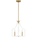 Dusty Lane 4 Light Pendant in Matte White 5