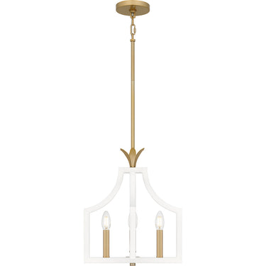 Dusty Lane 4 Light Pendant in Matte White 5
