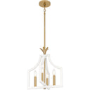 Dusty Lane 4 Light Pendant in Matte White 6