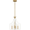 Dusty Lane 4 Light Pendant in Matte White 1
