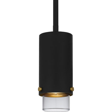 Elio 1 Light Mini Pendant in Matte Black 2