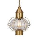 Ellington Pendant shown in the Antique Brass finish with a Optic shade - 9612-AB-OPT