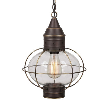 Ellington Pendant shown in the Bronze finish with a Clear shade - 9612-BZ-CL
