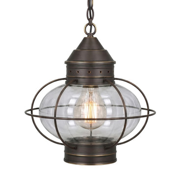 Ellington Pendant shown in the Bronze finish with a Clear shade - 9622-BZ-CL