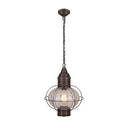 Ellington Pendant shown in the Bronze finish with a Optic shade - 9612-BZ-OPT 1