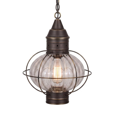 Ellington Pendant shown in the Bronze finish with a Optic shade - 9612-BZ-OPT