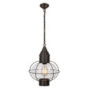 Ellington Pendant shown in the Dark Brass finish with a Clear shade - 9612-DB-CL 1