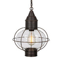 Ellington Pendant shown in the Dark Brass finish with a Clear shade - 9612-DB-CL