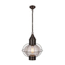 Ellington Pendant shown in the Dark Brass finish with a Optic shade - 9612-DB-OPT 1