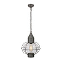 Ellington Pendant shown in the Gunmetal finish with a Clear shade - 9612-GM-CL 1