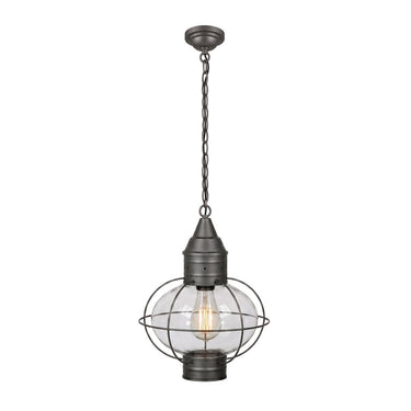 Ellington Pendant shown in the Gunmetal finish with a Clear shade - 9612-GM-CL 1
