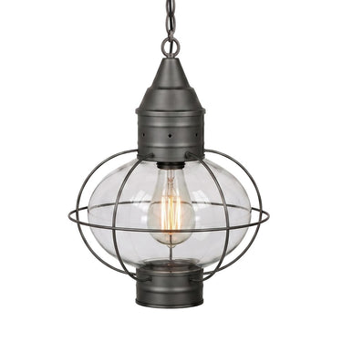 Ellington Pendant shown in the Gunmetal finish with a Clear shade - 9612-GM-CL