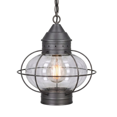 Ellington Pendant shown in the Gunmetal finish with a Clear shade - 9622-GM-CL