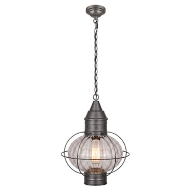 Ellington Pendant shown in the Gunmetal finish with a Optic shade - 9612-GM-OPT 1